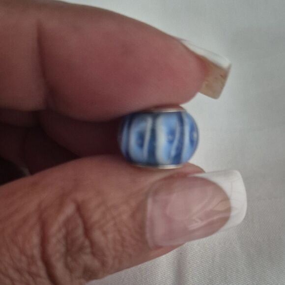 Persona Blue and Silver Bead Bracelet Charm - Picture 6 of 16